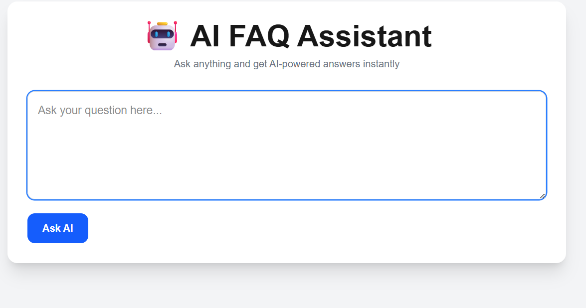 AI-powered FAQ Assistant